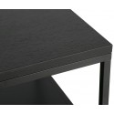 Forest sofabord i metal og MDF 40 x 40 cm - Sort/Brun