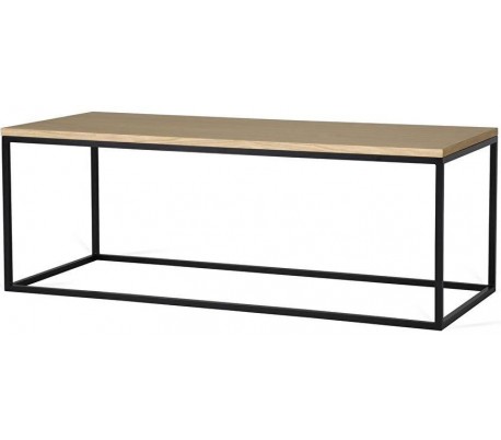 Forest sofabord i metal og MDF 40 x 40 cm - Sort/Natur