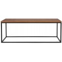 Forest sofabord i metal og MDF 110 x 45 cm - Sort/Natur