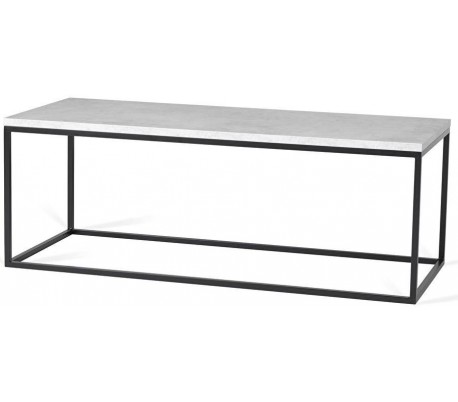 Forest sofabord i metal og MDF 110 x 45 cm - Sort/Brun