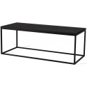 Forest sofabord i metal og MDF 110 x 45 cm - Sort/Brun