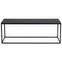 Forest sofabord i metal og MDF 110 x 45 cm - Sort/Sort