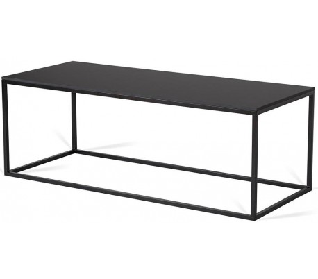 Forest sofabord i metal og MDF 110 x 45 cm - Sort/Sort