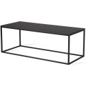 Forest sofabord i metal og MDF 110 x 45 cm - Sort/Sort