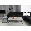 Forest sofabord i metal og laminat 110 x 45 cm - Sort/Betongrå