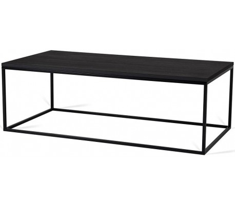 Forest sofabord i metal og MDF 120 x 60 cm - Sort/Natur