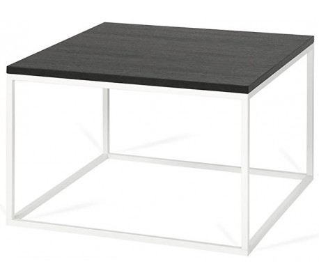 Forest sofabord i metal og MDF 60 x 60 cm - Hvid/Brun