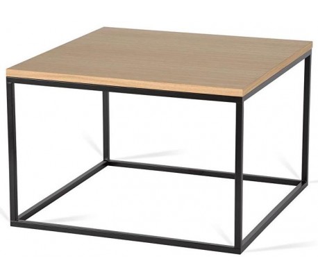 Forest sofabord i metal og MDF 60 x 60 cm - Hvid/Natur