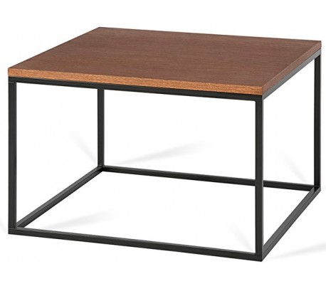 Forest sofabord i metal og MDF 60 x 60 cm - Sort/Natur