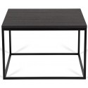 Forest sofabord i metal og MDF 60 x 60 cm - Sort/Brun