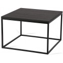 Forest sofabord i metal og MDF 60 x 60 cm - Sort/Brun