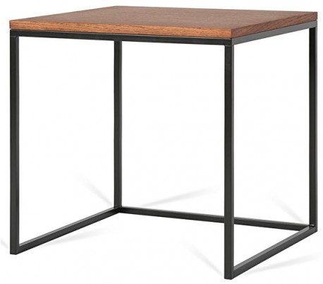 Forest sofabord i metal og MDF 50 x 50 cm - Sort/Natur