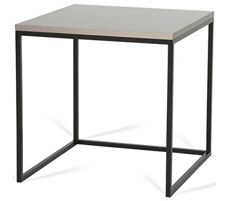 Forest sofabord i metal og MDF 50 x 50 cm - Sort/Sort