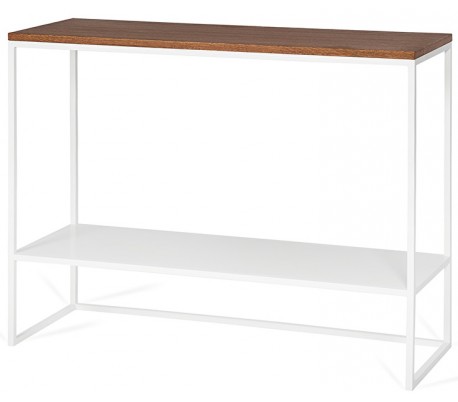 Forest konsolbord i metal og MDF 100 x 35 cm - Hvid/Natur