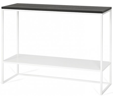 Forest konsolbord i metal og MDF 100 x 35 cm - Hvid/Brun