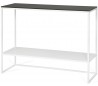 Forest konsolbord i metal og HPL 100 x 35 cm - Hvid/Sort