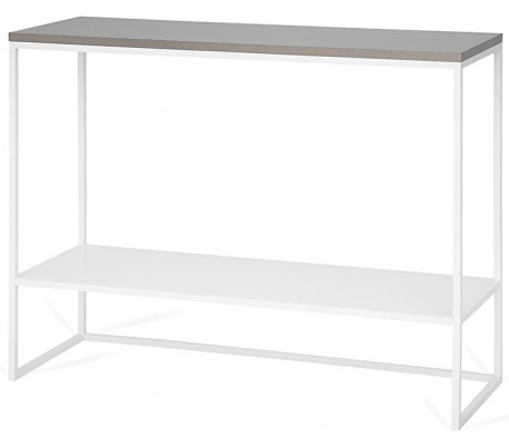 Forest konsolbord i metal og MDF 100 x 35 cm - Hvid/Sort