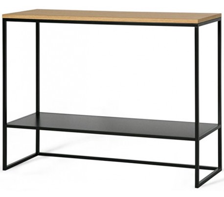 Forest konsolbord i metal og MDF 100 x 35 cm - Hvid/Natur