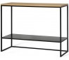Forest konsolbord i metal og MDF 100 x 35 cm - Sort/Natur