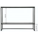 Forest konsolbord i metal og MDF 100 x 35 cm - Sort/Natur