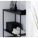 Forest konsolbord i metal og MDF 100 x 35 cm - Sort/Natur