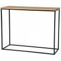 Forest konsolbord i metal og MDF 100 x 35 cm - Sort/Natur