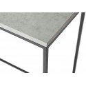 Forest konsolbord i metal og laminat 100 x 35 cm - Sort/Betongrå