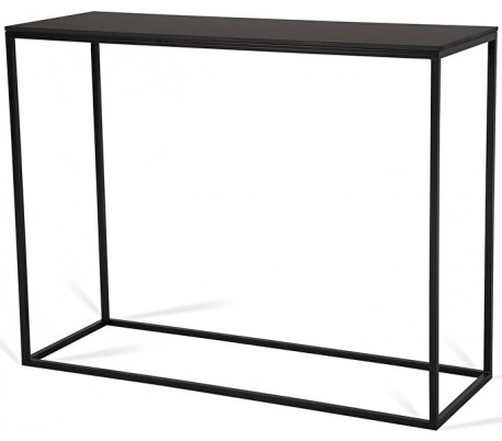 Forest konsolbord i metal og HPL 100 x 35 cm - Sort/Sort