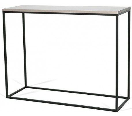 Forest konsolbord i metal og MDF 100 x 35 cm - Sort/Sort