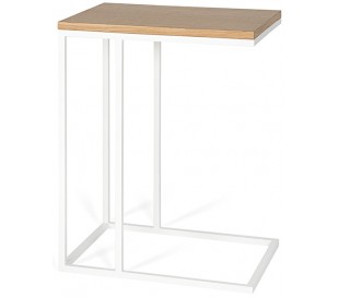 Siluet sofabord i metal 43 x 33 cm - Sort