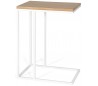Forest sofabord i metal og mdf 35 x 45 cm - Hvid/Natur