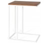 Forest sofabord i metal og mdf 35 x 45 cm - Hvid/Brun