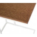 Forest sofabord i metal og mdf 35 x 45 cm - Hvid/Natur