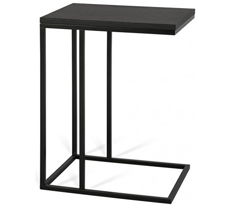 Forest sofabord i metal og mdf 35 x 45 cm - Sort/Brun