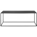 Raffinato sofabord i metal og laminat 120 x 60 cm - Sort/Natur