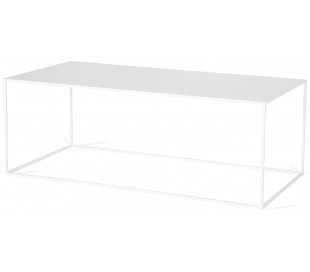 Silence sofabord i metal 110 x 55 cm - Sort