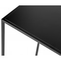Silence sofabord i metal 110 x 55 cm - Sort