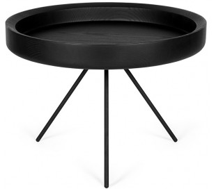 Forest sofabord i metal og MDF 50 x 50 cm - Sort/Sort