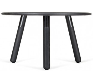 Moon sofabord i ask træ og metal Ø70 cm - Grå 2