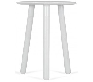 Moon sofabord i ask træ og metal Ø70 cm - Grå 2