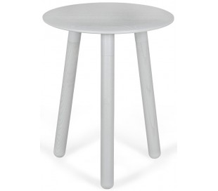 Moon sofabord i ask træ og metal Ø70 cm - Grå