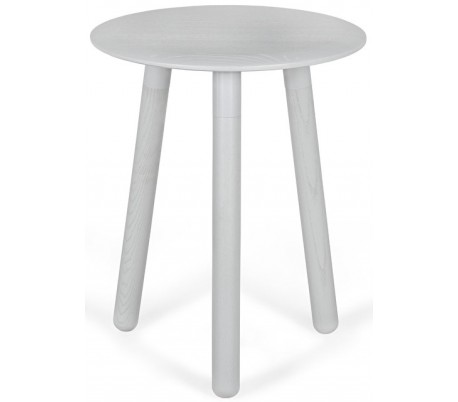 Moon sofabord i ask træ og metal Ø70 cm - Grå