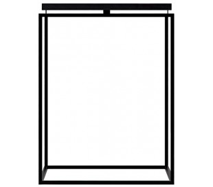 Circle sofabord i metal og mdf 40 x 40 cm - Sort/Grå 2