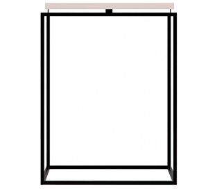 Circle sofabord i metal og mdf 40 x 40 cm - Sort/Sort 2