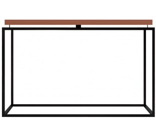 Circle sofabord i metal og mdf 60 x 60 cm - Sort/Pink 2