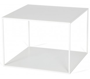 Silence sofabord i metal 55 x 55 cm - Hvid