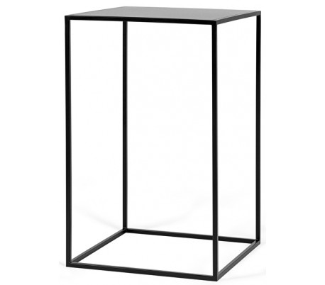 Silence sofabord i metal 55 x 55 cm - Sort