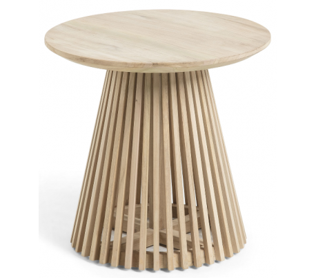 Irune sofabord i minditræ H48 x Ø50 cm - Sort