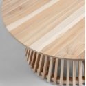 Irune sofabord i teaktræ H48 x Ø50 cm - Natur