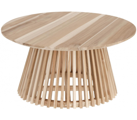 Irune sofabord i teaktræ H48 x Ø50 cm - Natur